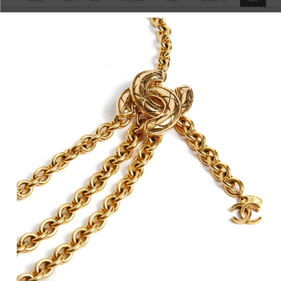 Chanel Gold Tone CC Logo Belt - Picture 3 of 7